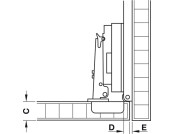 Accuride 1432 35mm Hinge Set-Inset