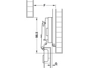Accuride 1432 35mm Hinge Set-Inset