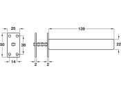 Concealed Jamb Closer Square Plts NP