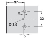 Nexis 2mm Mounting Plate 2prt Click SupCruci Var