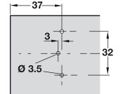 Nexis 0mm Mounting Plate 2prt Click SupCruci Hos