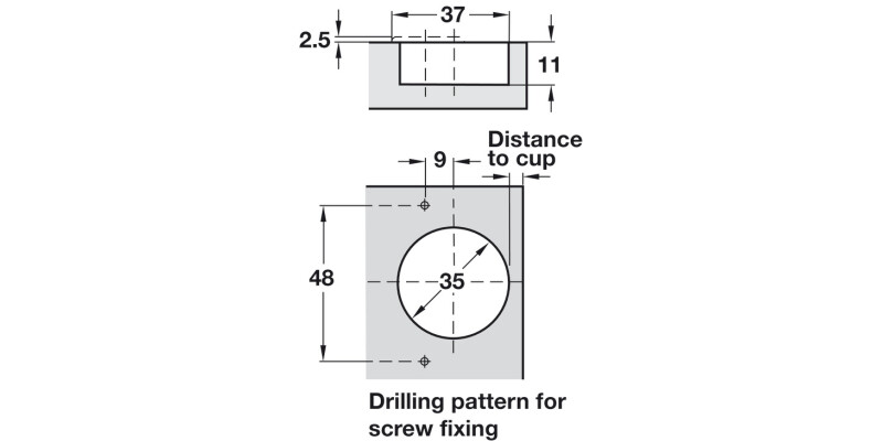 Nexis 170D Hinge Click Sprung Full/Inset