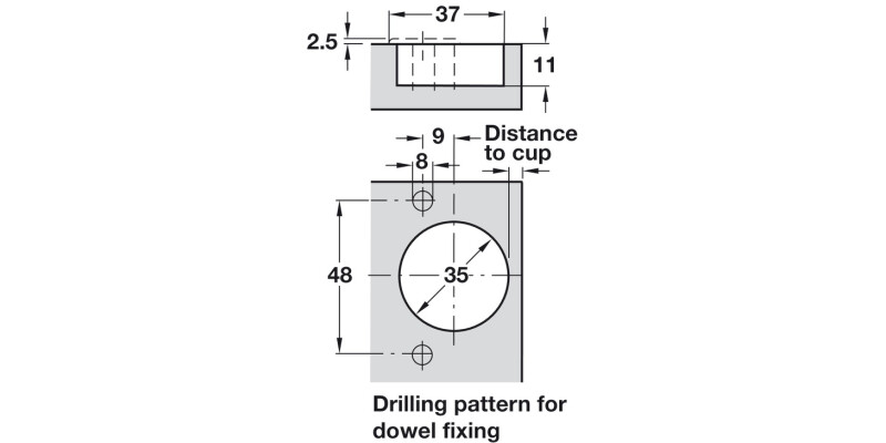 Nexis 170D Hinge Click Sprung Full/Inset