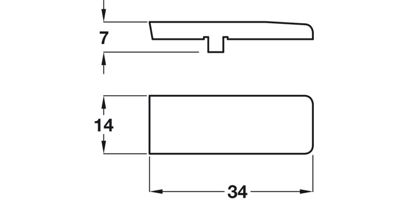 Hinge Arm Cover Cap Half/Inset