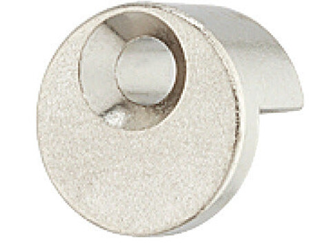Mirror Clip, Round, with Rubber Pad