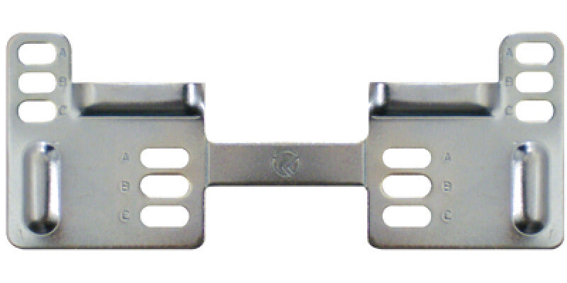 Wall Plate, Double, for Libra Cabinet Hangers, WP2