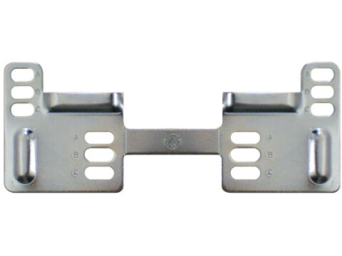 Wall Plate, Double, for Libra Cabinet Hangers, WP2