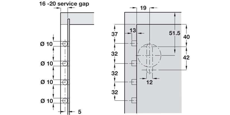 Libra H2 Cabinet Hanger Conc UH SZP