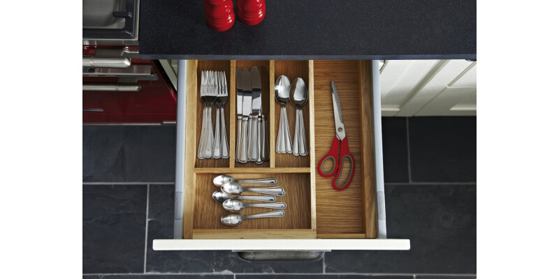 eXTray Oak Cutlery Ins 430/400-600mm