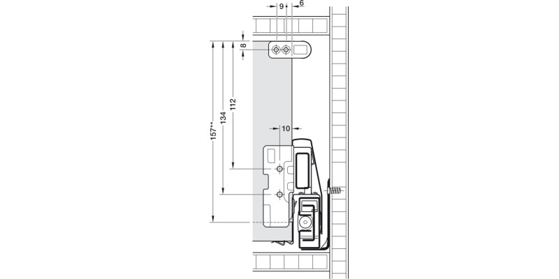 MX Round Rail Set 450mm Gry/Slv