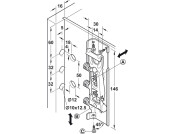 Concealed Cabinet Hanger Short Plate LH