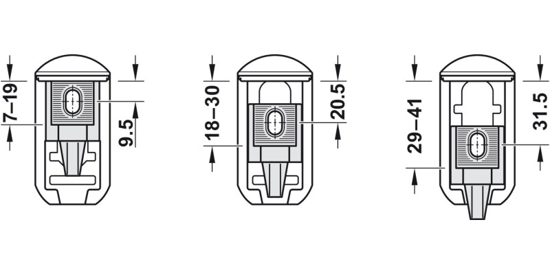 Kalman Shelf Support 7-41mm ZA Alu