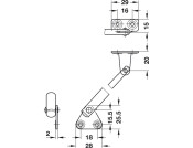 Lid Stay Firmatop 130mm Sprung St Galv