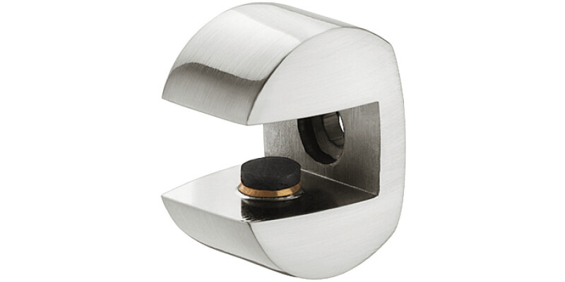 Shelf Support, Clamp Design, Screw Fixing, for 8-10 mm Glass and Wood Thickness