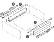 NovaPro Scala Rec Rail 450mm Slv
