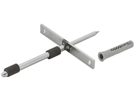 Concealed Shelf Support, Press-Fit, with Mounting Plate, for Installation into M
