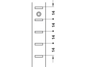 Shelf Support Strip Screw 3.5m Alu Slv