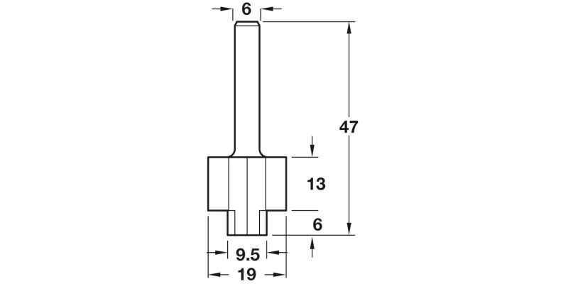 Router Bit 1/4 Shank Hi Speed Steel