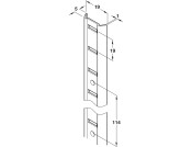 Universal M Bookcase Strip 1829mm St SN