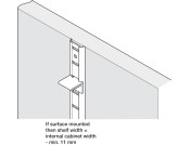 Universal M Bookcase Strip 1829mm St SN