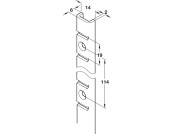 Bookcase Strip U Sec 1829mm St EB