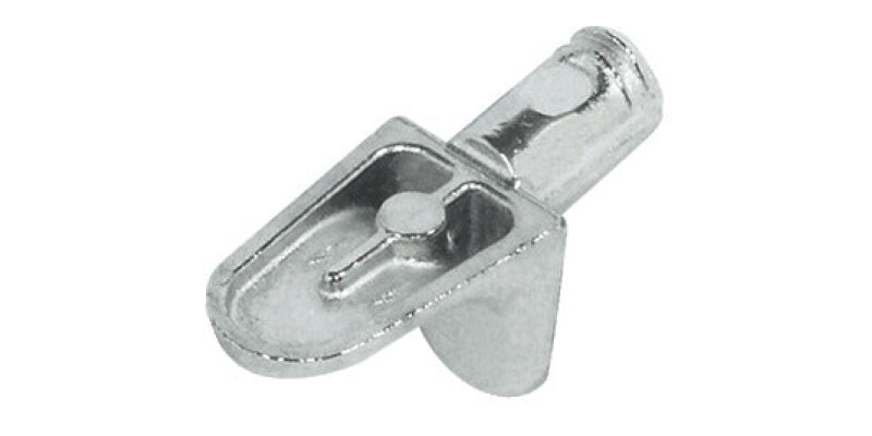 Shelf Support, Plug in, for Wooden Shelves and &Oslash; 5 mm Holes with Twin Grooves