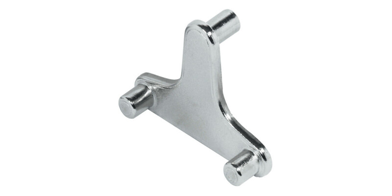 Shelf Clamp Support, Plug in, for Wooden Shelves 16-22 mm Thick