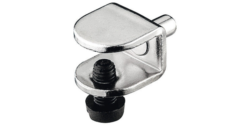 Shelf Support, Plug in, for Glass Shelves, for 9 mm Thickness and &Oslash; 5 mm Hole