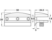 Gls Shelf Support 6mm Screw ZA PC