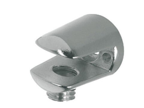 Shelf Support, Clamp Design, 24 mm, Screw Fixing, for Glass Shelves
