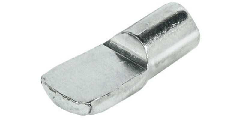 Shelf Support, Plug in, for &Oslash; 7 mm Holes, or for Use with Socket, Spoon Shaped