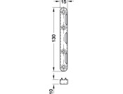 Noval K Bed Fitting St Blue Gal 130mm
