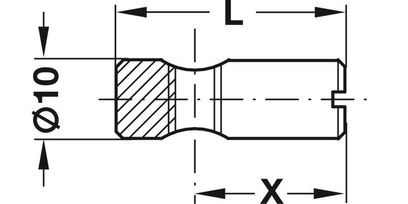 Cross Dowel M6x30mm Eccentric Bright St