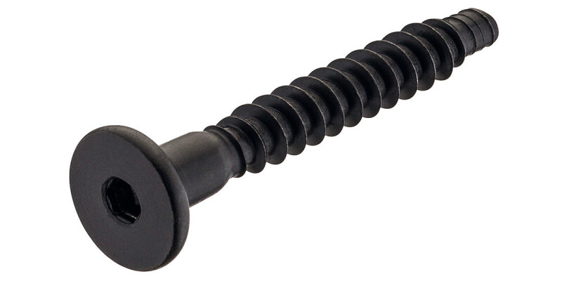 One-Piece Connector, with &Oslash; 15 mm Head, for &Oslash; 5 mm Drill Hole, Confirmat