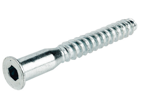 One-Piece Connector, with &Oslash; 10 mm Head, for 5 mm Drill Hole, Confirmat