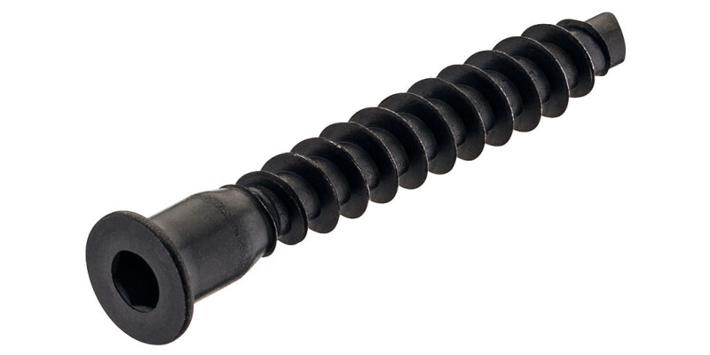 One-Piece Connector, with &Oslash; 10 mm Head, for 5 mm Drill Hole, Confirmat
