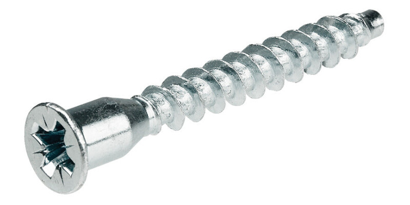 One-Piece Connector, with &Oslash; 10 mm Head, for &Oslash; 5 mm Drill Hole, Confirmat