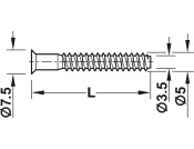 Confirmat Scr D08x50mm D4.0mm Sz2 St Glv
