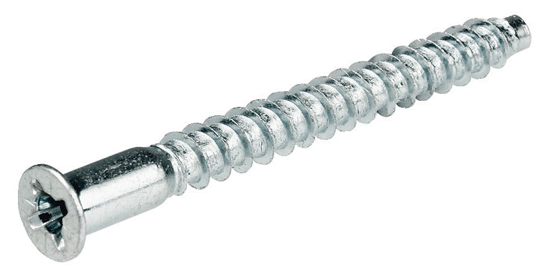 One-Piece Connector, with &Oslash; 8 mm Head, for &Oslash; 4 mm Drill Hole, Confirmat