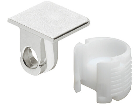 Shelf Connector, Zinc Alloy Support, Plastic Boss Insert, TAB