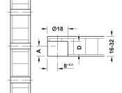 Tab 18 Shelf Connector 19mm Screw ZA NP