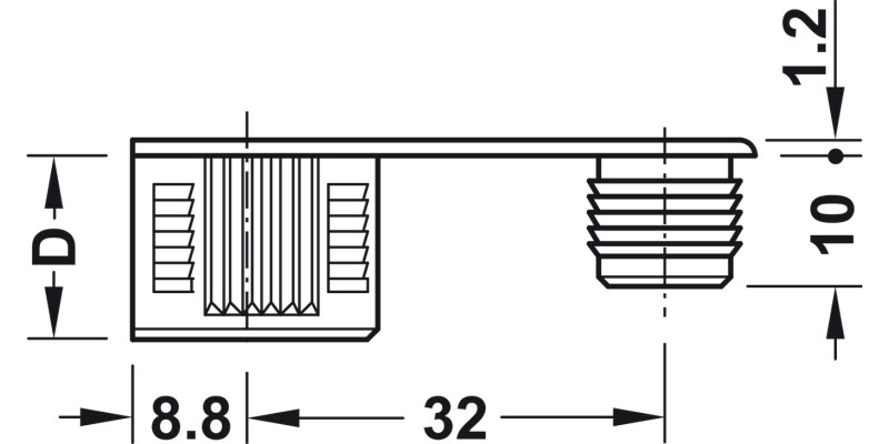 Rafix Connect Bolt S20 5/11mm St Galv