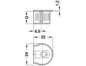 Rafix 20 Housing wo Ridge 19mm Pl Beige