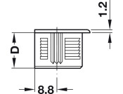 Rafix 20 Housing wo Ridge 19mm Pl Beige