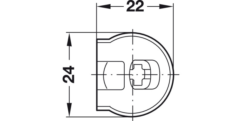 Rafix 20 Housing wo Ridge 16mm Pl Silver