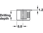 Rafix 20 Housing wo Ridge 16mm Pl Silver