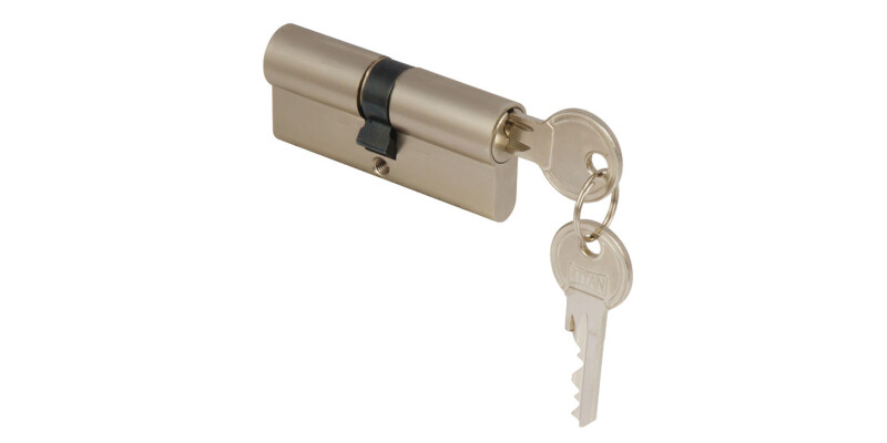 Profile Cylinder, Double, Key Only, Both Sides, with Anti-Drilling Protection, B