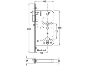 Startec Mort Cyl Nightlatch 60/92mm SSS