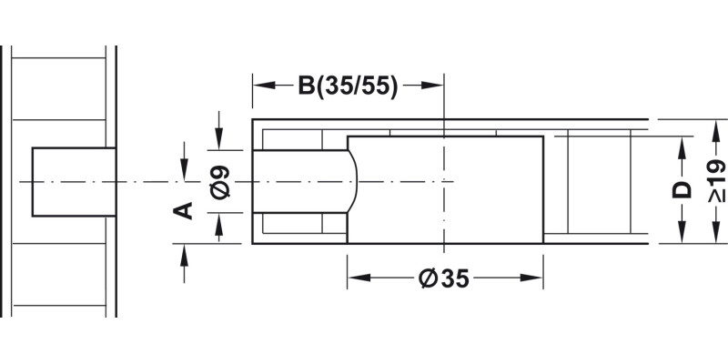 Maxifix Housing PZ3 D35mm ZA NP