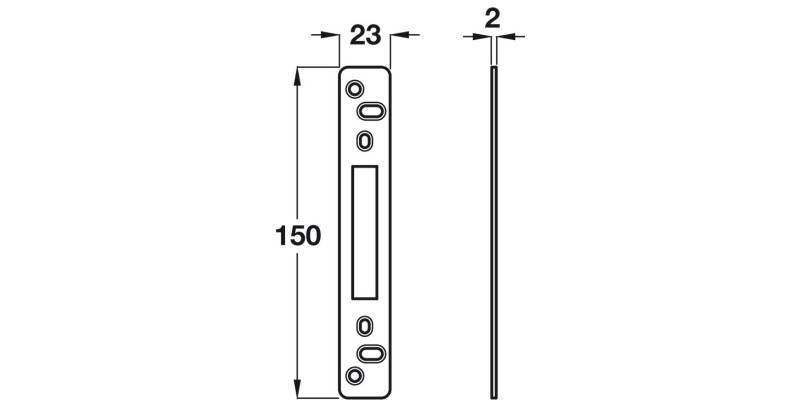 Security Shoot Bolt Keep - Double St BZP